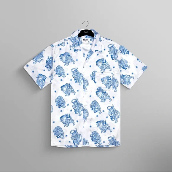 Jeeter Pursuit of Paradise Tiger Shirt - White Size Small unisex - Picture 9 of 12